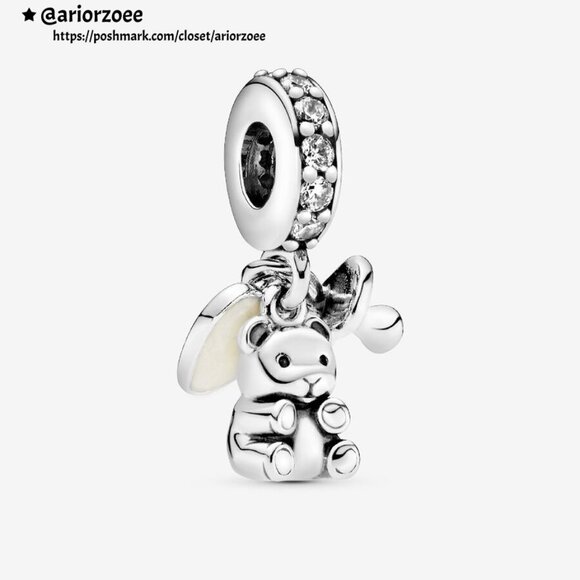 Pandora Baby Teddy Bear Dangle Charm - Picture 1 of 2